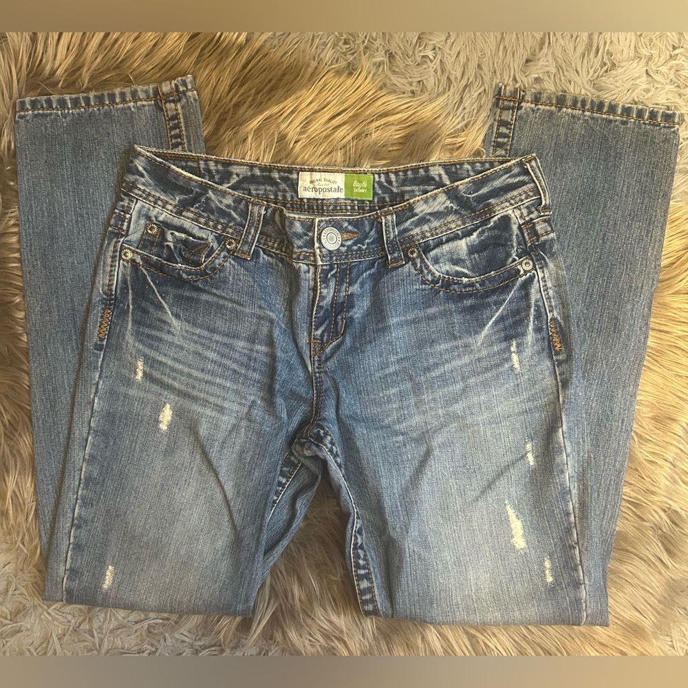 Y2K Aeropostale Bayla Skinny Distressed Jeans